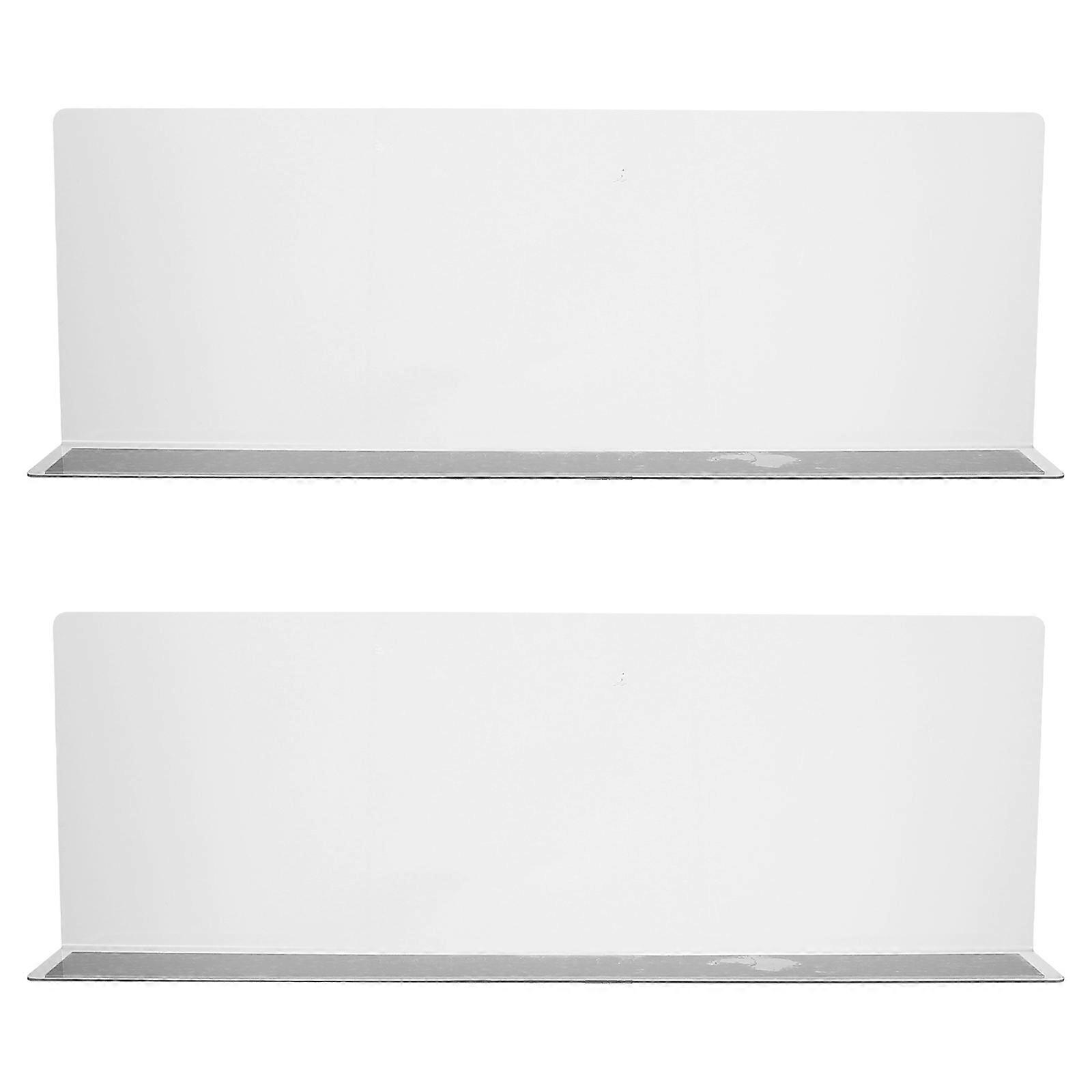 2pcs Supermarket Shelf Dividers Magnet Classification Baffle Commodity Shelf Clapboard