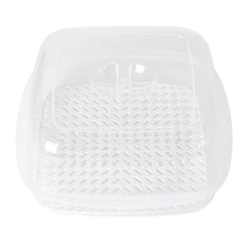 Microwave Oven Steamer Plastic Cook Container With Lid For Steamed Bread Bun Dumpling Kitchen Tool