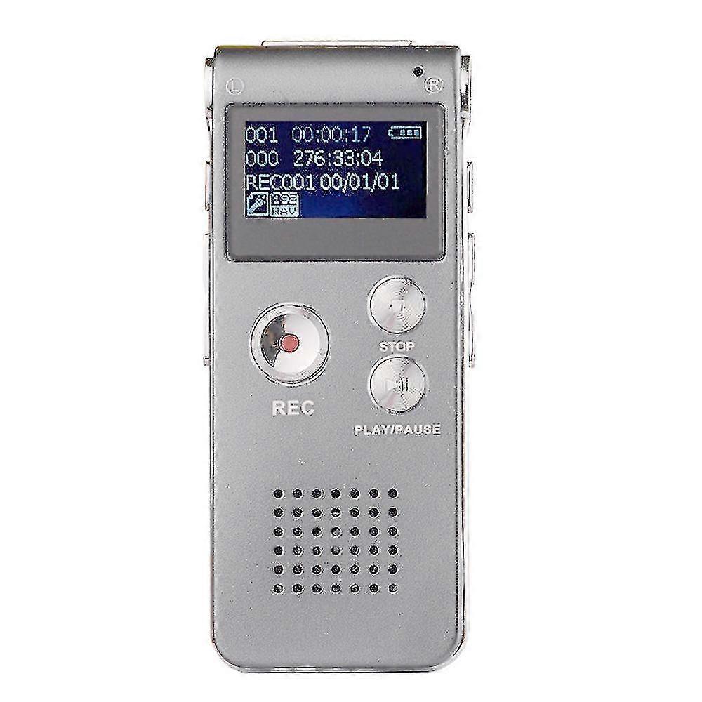 Digital Voice Recorder Voice Activated Recorder For Lectures, Meetings, Interviews 8gb Audio Recorder Mini Portable Tape Dictaphone With Playback, Usb