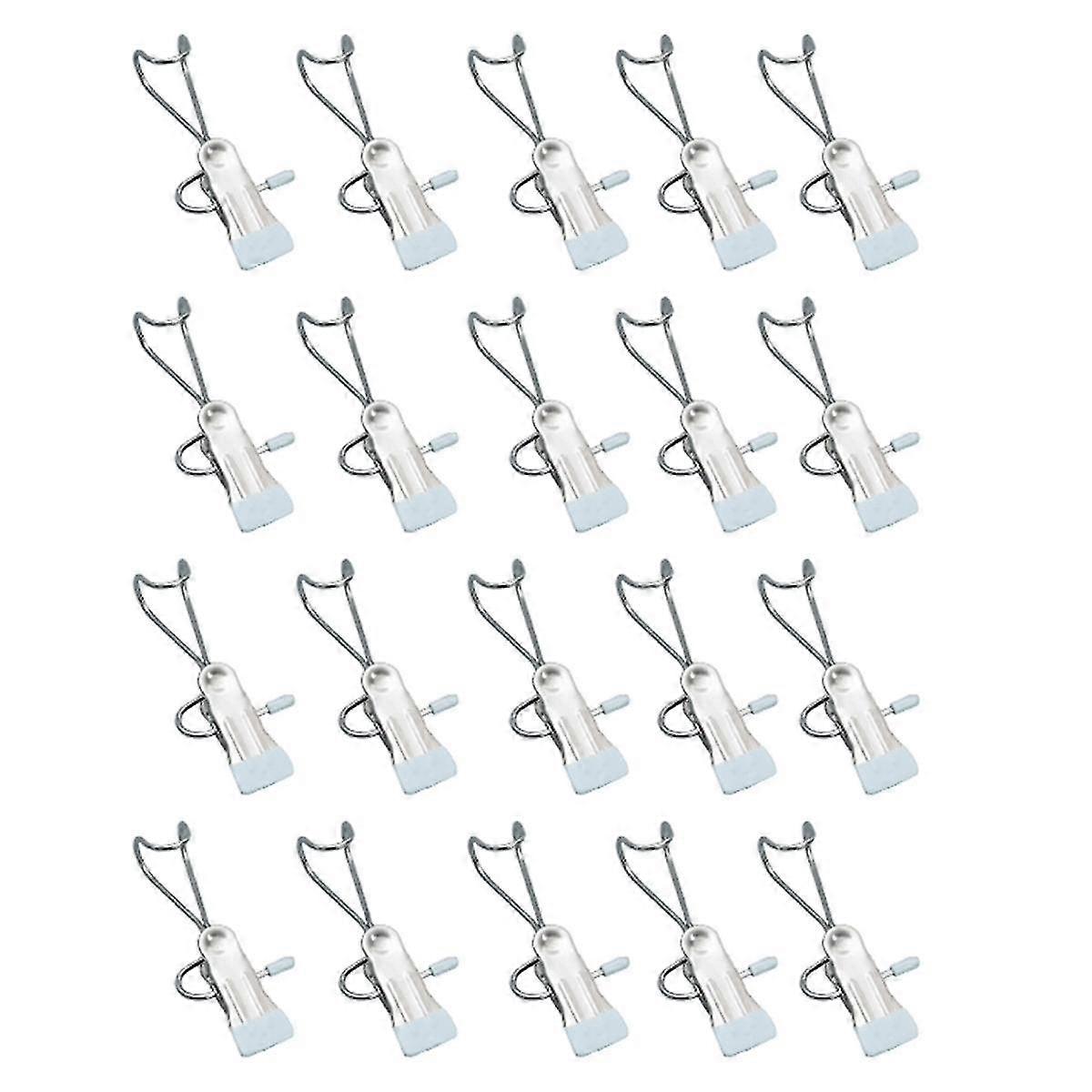 20PCS Anti Rust Clip Space Storage Hanging Travel Hook , 360 Rotating Hanger Clips Towel Clips Boot Hanger