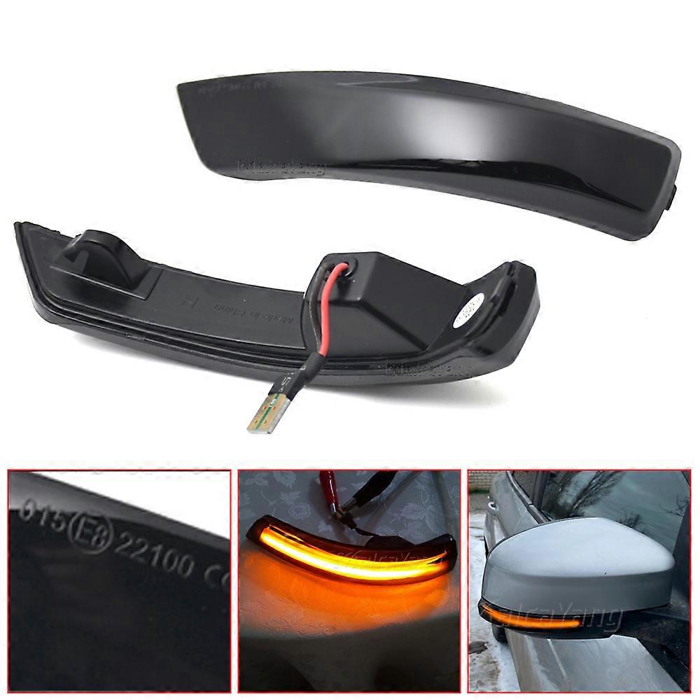 2x For Ford Focus 3 MK3 35 MK2 Mondeo Mk4 Dynamic Turn Signal Light LED Side Rearview Mirror Sequential Indicator Blinker Lamp