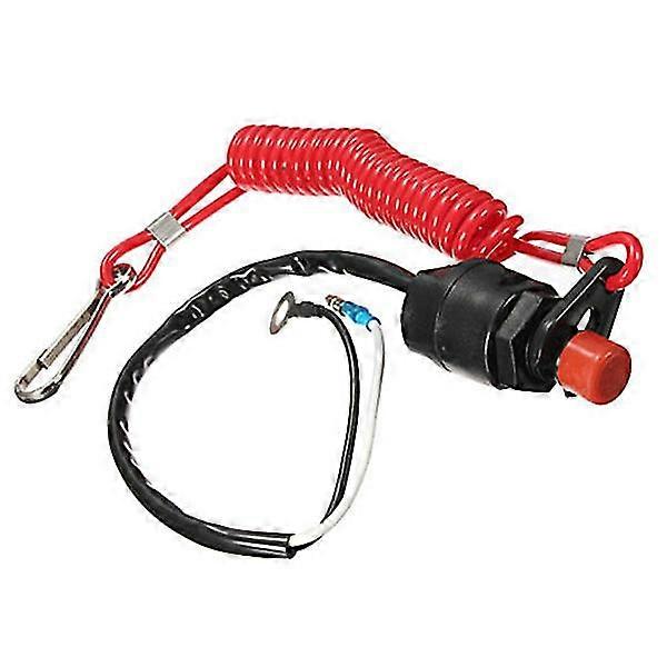 Boat Motor Emergency Kill Stop Switch Compatible Yamaha with Safety Tether