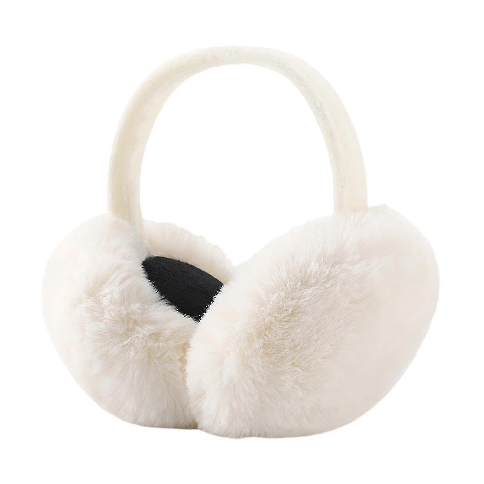 women earmuff thicken fluffy autumn winter windproof plush ear warmer for skiing