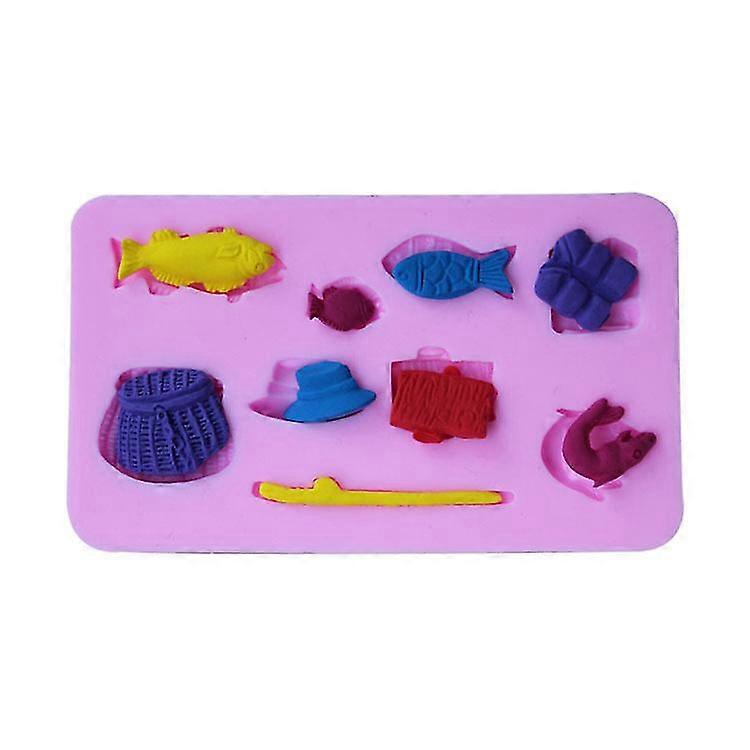 Suministros de artes de pesca forma molde de silicona