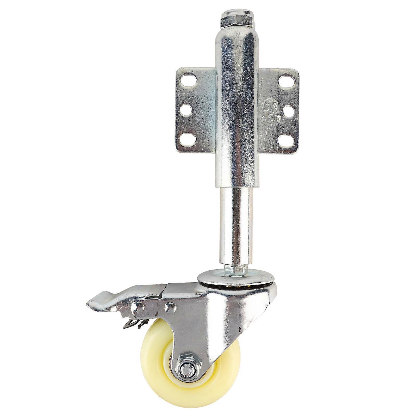 3" Nylon Gate Wheel Spring Loaded Swivel Caster with Brake 110lbs Load Capacity NO.4113