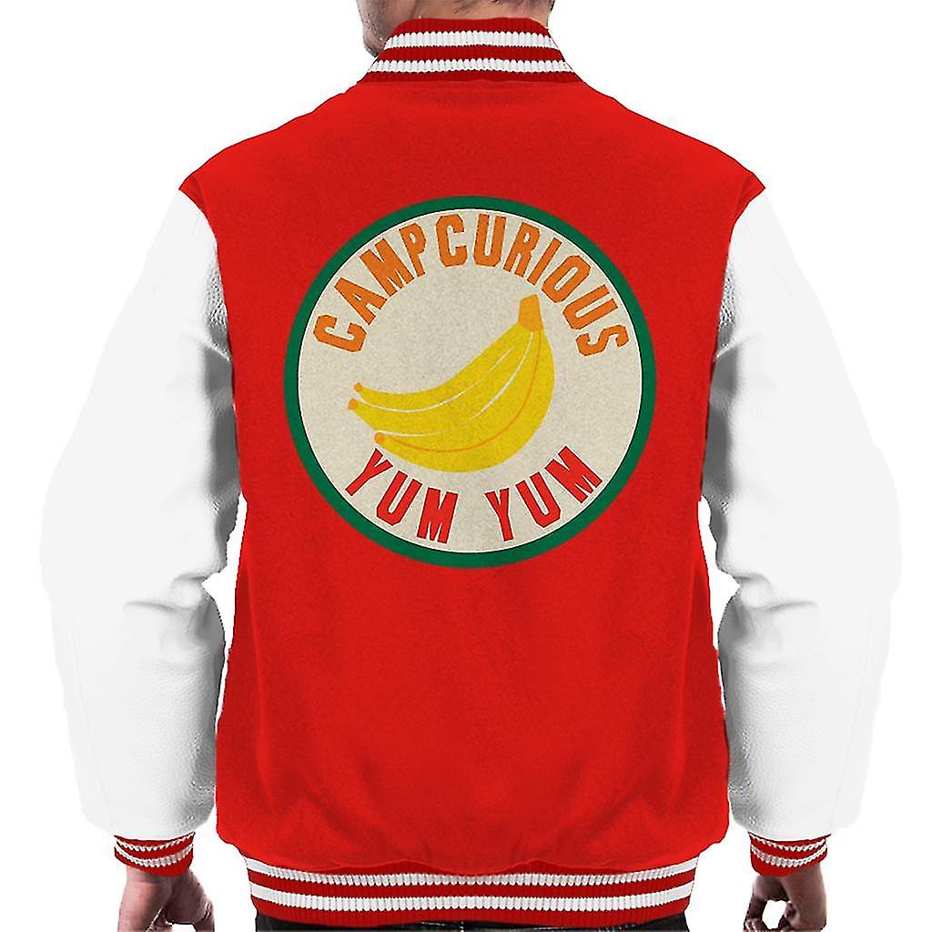 Curious George Camp Curious Yum Yum Men's Varsity Jacket