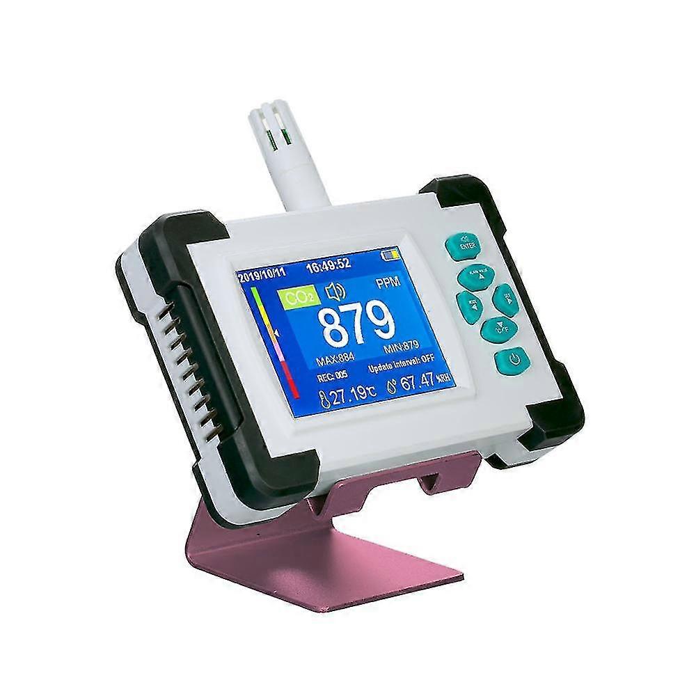 Co2 Meter Detector Carbon Dioxide Monitor Air Quality Detector With Rechargeable Battery Portable Co2 Tester