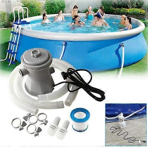 Water Filter Pump Swimming Pool Cleaner Circulation Inflatable Filter Pump 300 Gallon