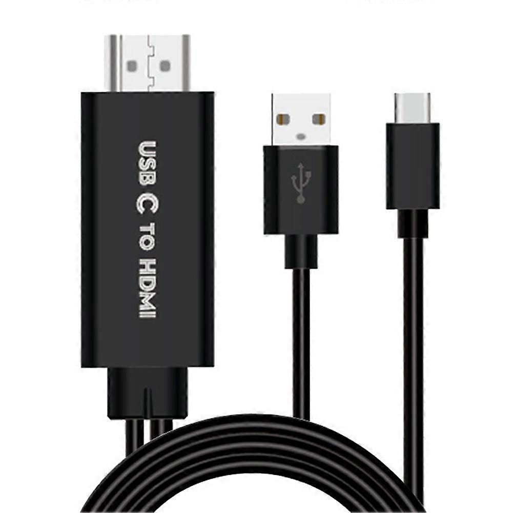 -Compatible HD Cable Type-C USB 3.1 to Cable USB-C to Cable 4K 30Hz Ultra HD Adapter for Phone,Moni