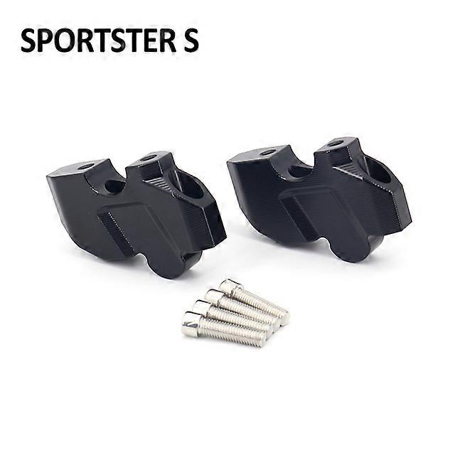 2021 2022 New Motorcycle Black CNC Handlebar Riser Height up Adapters Handlebar Back Move Mount For Sportster S For SPORTSTER S