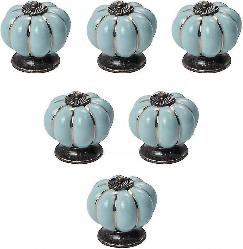 15 Pcs Pumpkin Door Ceramics Pull Handle Knob For Cabinet,cupboard