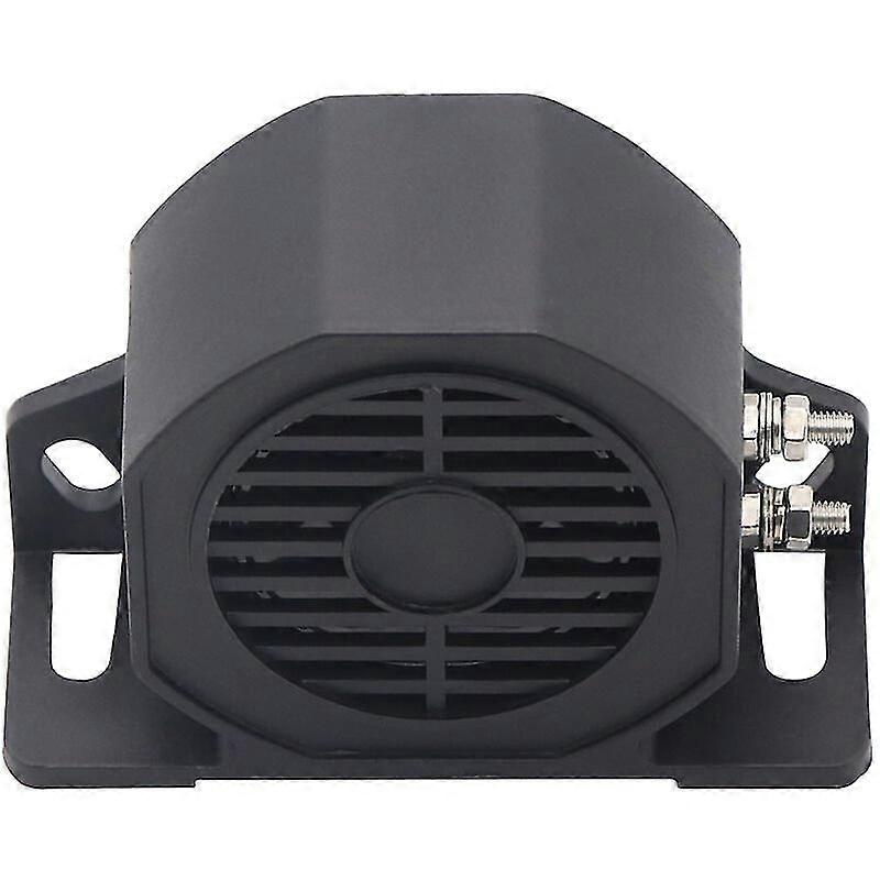 Car Reversing Horn Dc12-80v 15w 105db Backup Warning Alarm For Trucks, Cars, Trailers, Excavators, Forklifts - Black