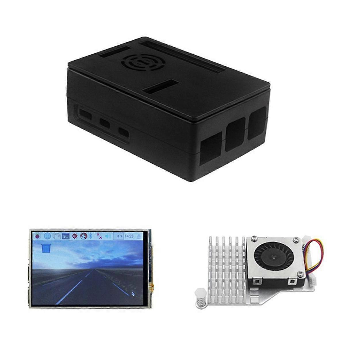 ABS Case Plastic with Cooling Fan + 3.5 Inch Touch Screen Display for 5 5B