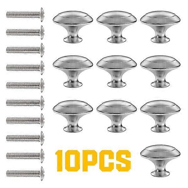20 Pack Cabinet Hardware Round Knobs Silver Kitchen Mushroom Brushed Ni
