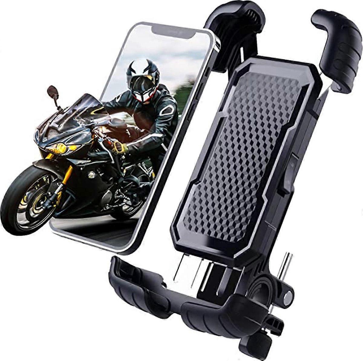 Bicycle Phone Holder-Motorcycle Phone Mount --One-Push Automatic Lock-Anti shock-Vibration design