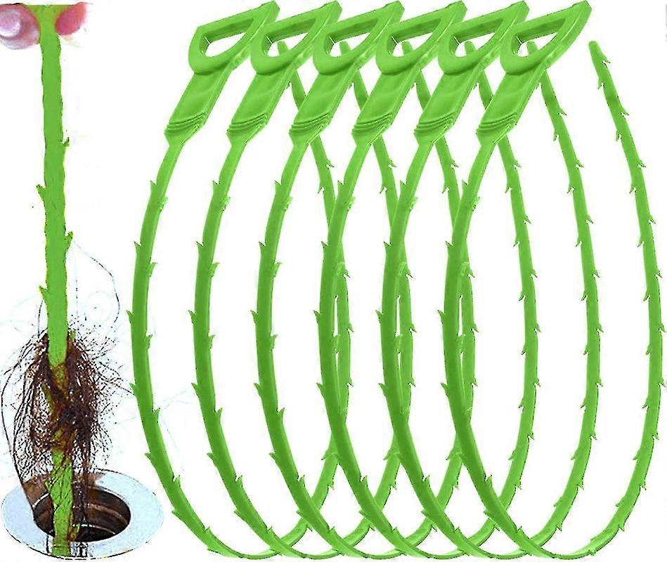 6 Pcs Drain Clog Remover Plumbing Tool For Bathroom