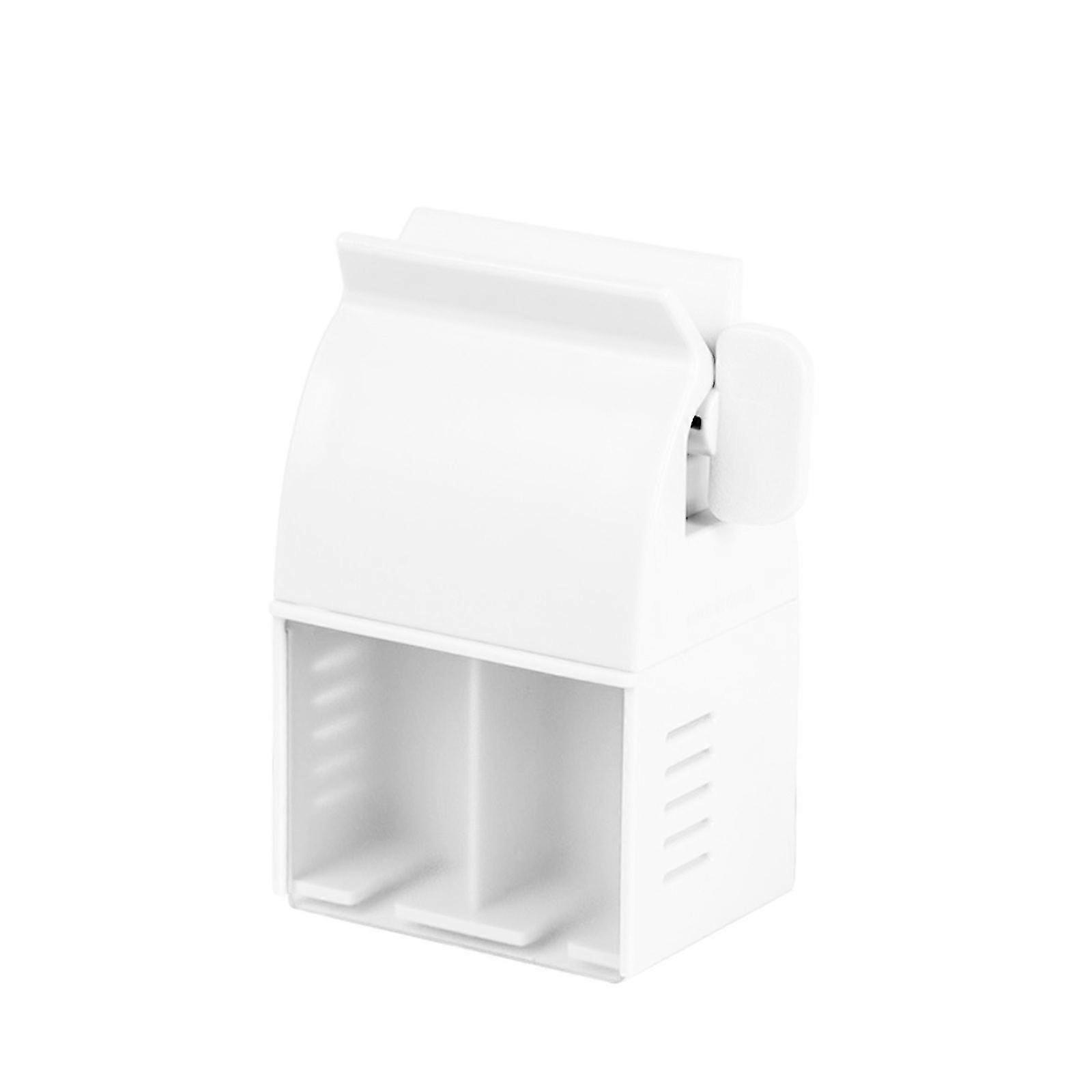 1pc Toothbrush Holder With Toothpaste Squeezer And Shaver Holder