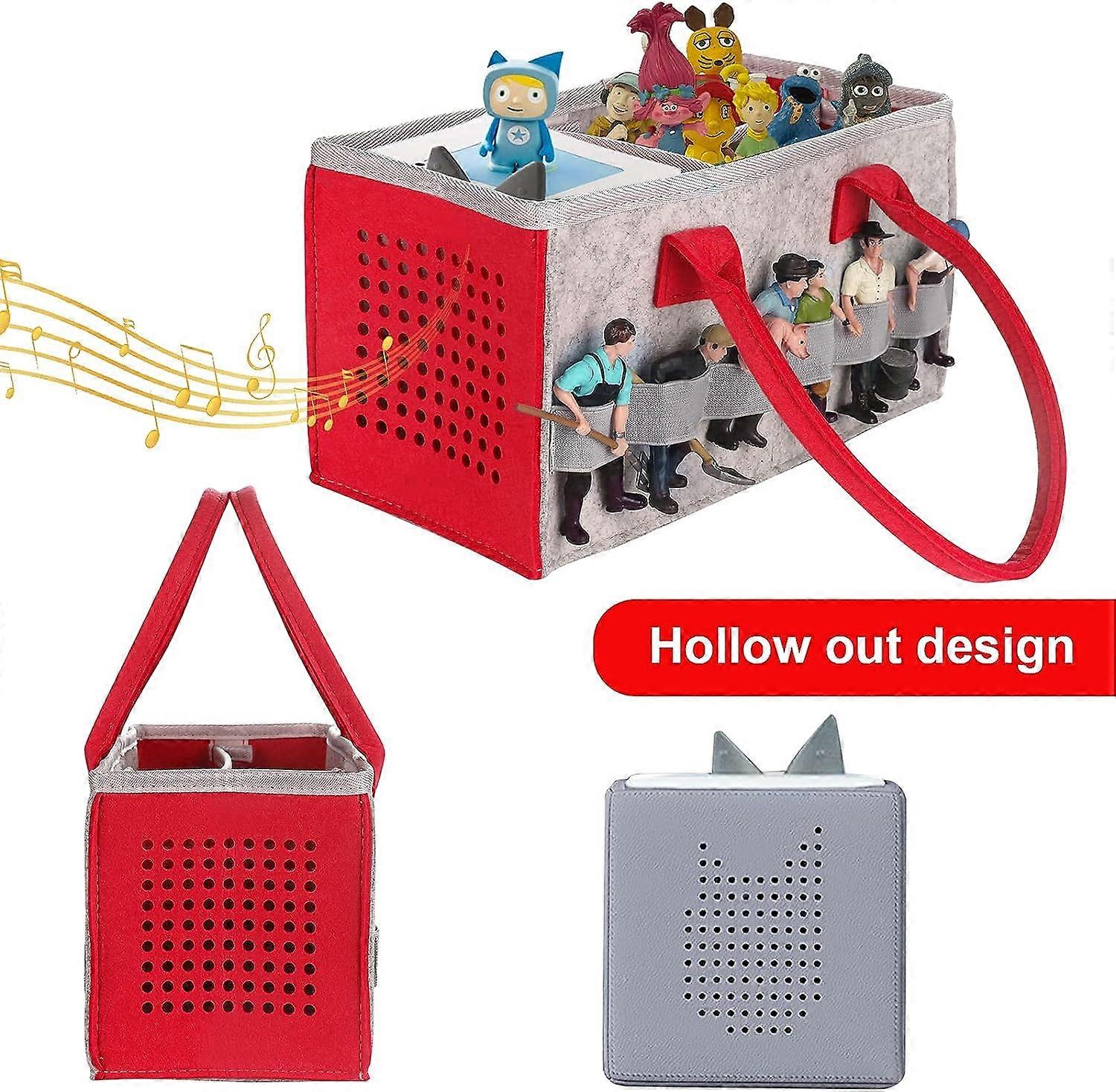 Vakdon Étui de Transport pour Toniebox et Accessoires, Peut Contenir 30 Vakdon Étui de Transport pour Toniebox et Accessoires, Peut Contenir 30