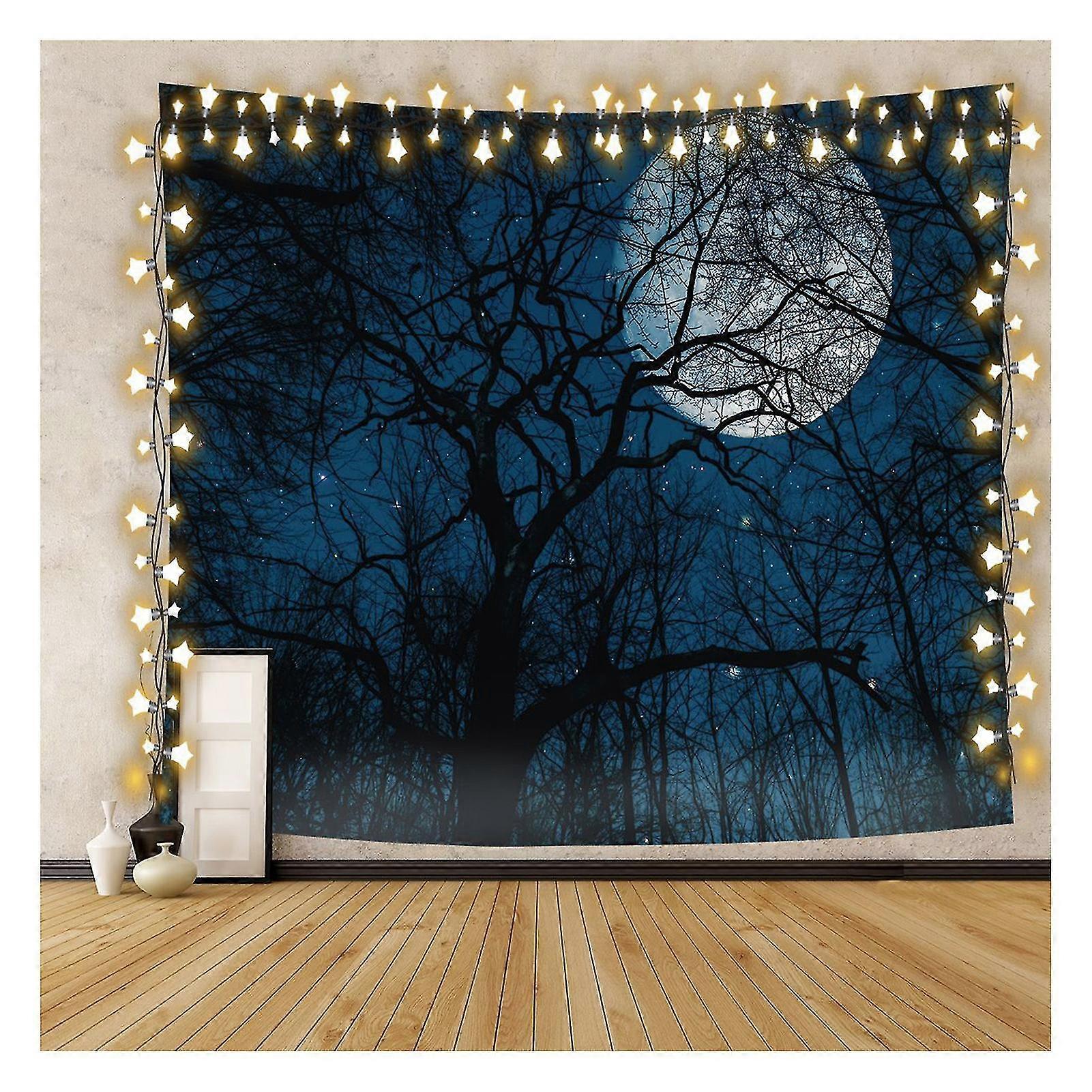 Forest Moon Tapestry Decor With Exquisite Printing Wall Hanging Tapestry For College Dorm Ceiling