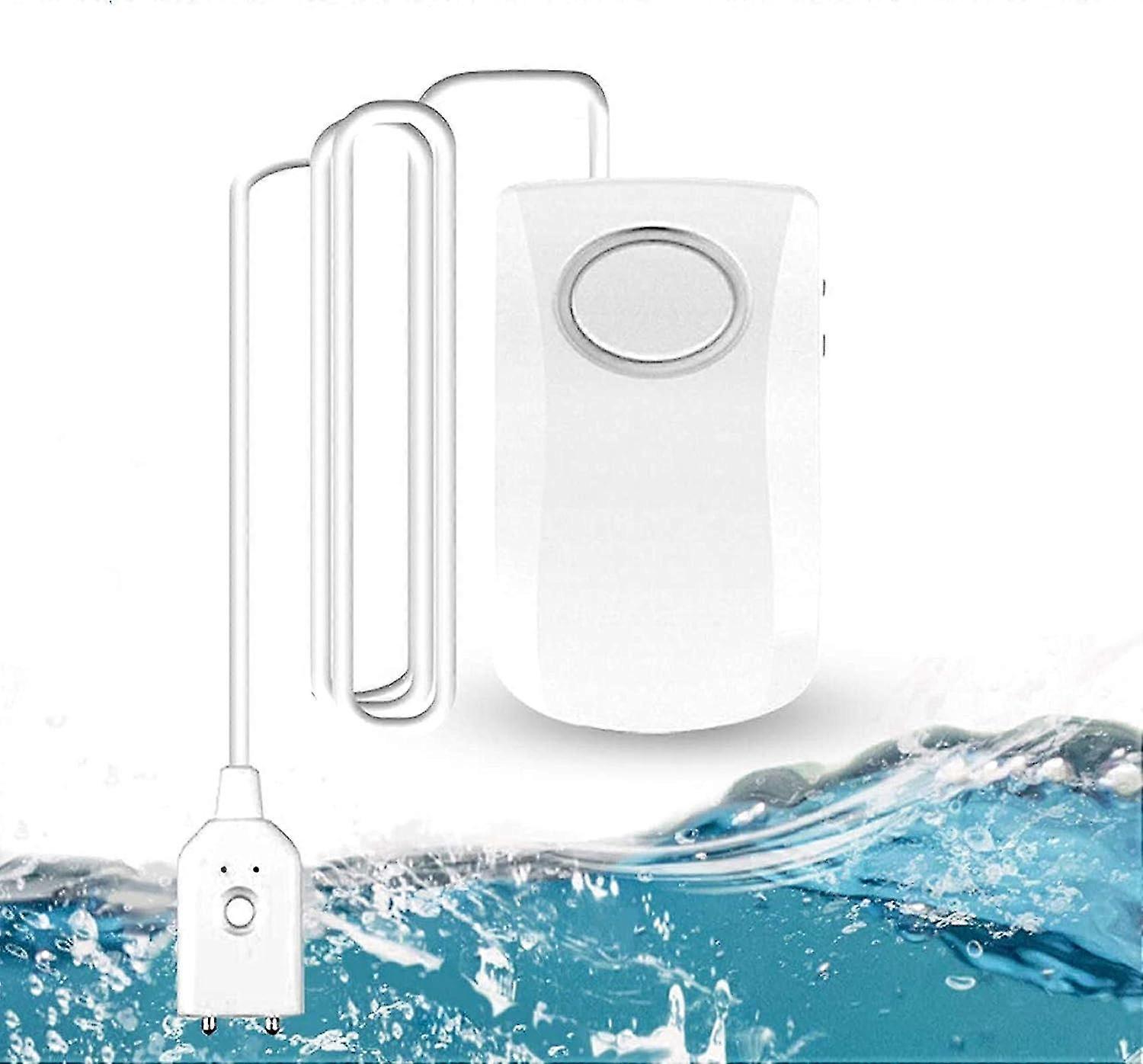 2 Pieces Wi-fi Water Leak Detector, 130db Smart Flood Detector, Water Detector Wireless Water Alarm Sensor, Smart Life App Smartphone Push Notificatio