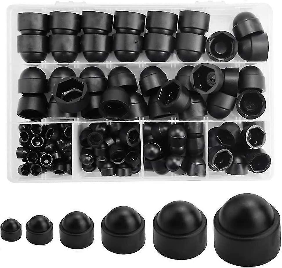 145pcs Bolt Dome Caps Covers,hex Nut Cover,plastic Dome Bolt Nut Protection Caps