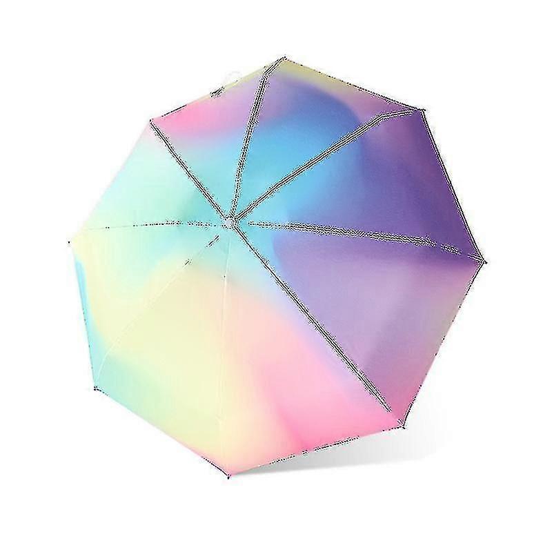 Outdoor Gradient Uv Protection Capsule Umbrella Pastello Arcobaleno Ombrello