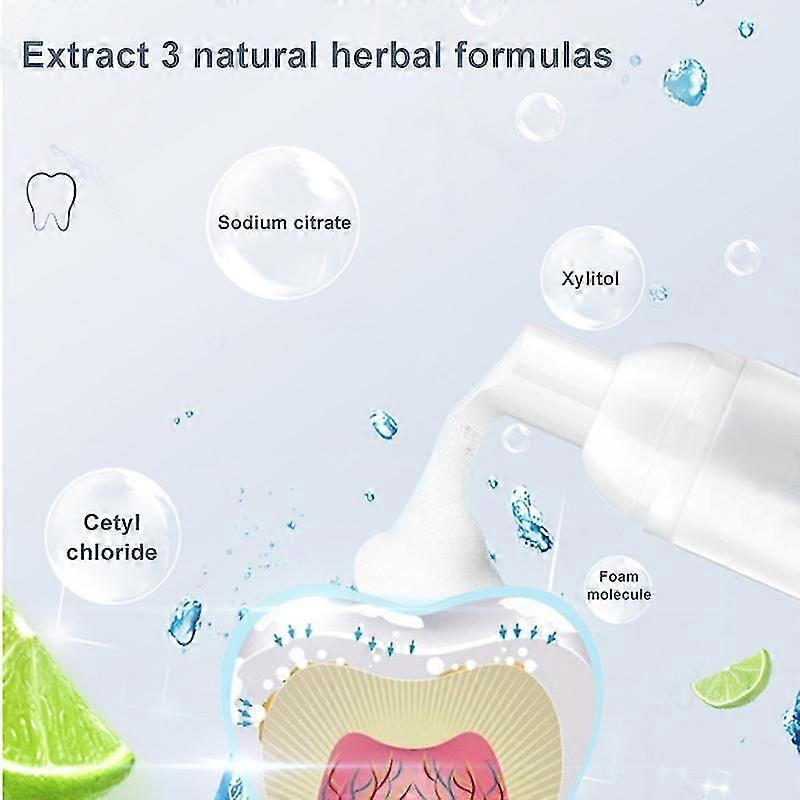 Foam Toothpaste Deep Cleaning Teeth Whitening Stain Removal Refreshing Toothpaste New