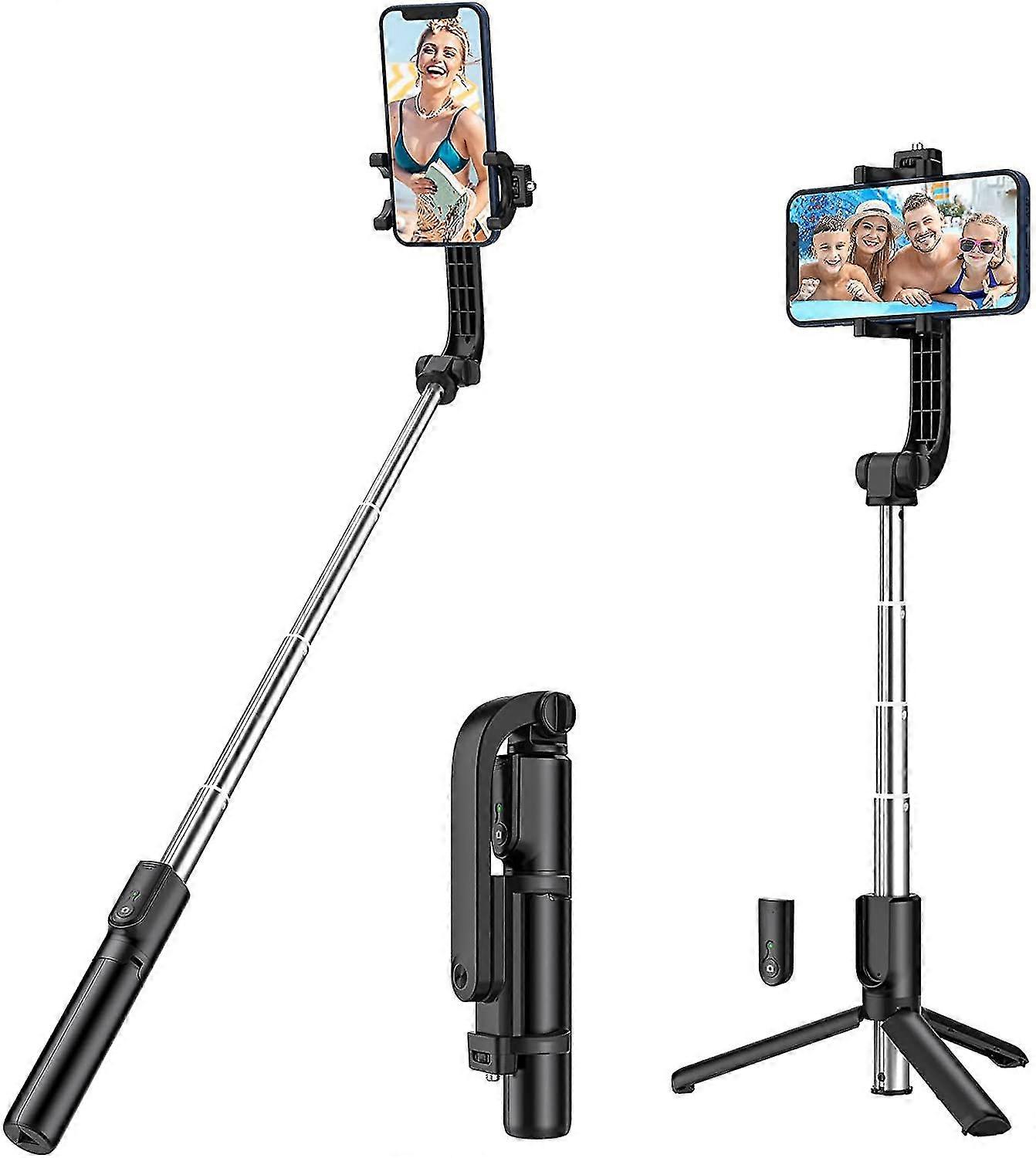 Selfie Stick Stativ mit Fernbedienung, 360 Rotation 3 in 1 Wireless Selfie