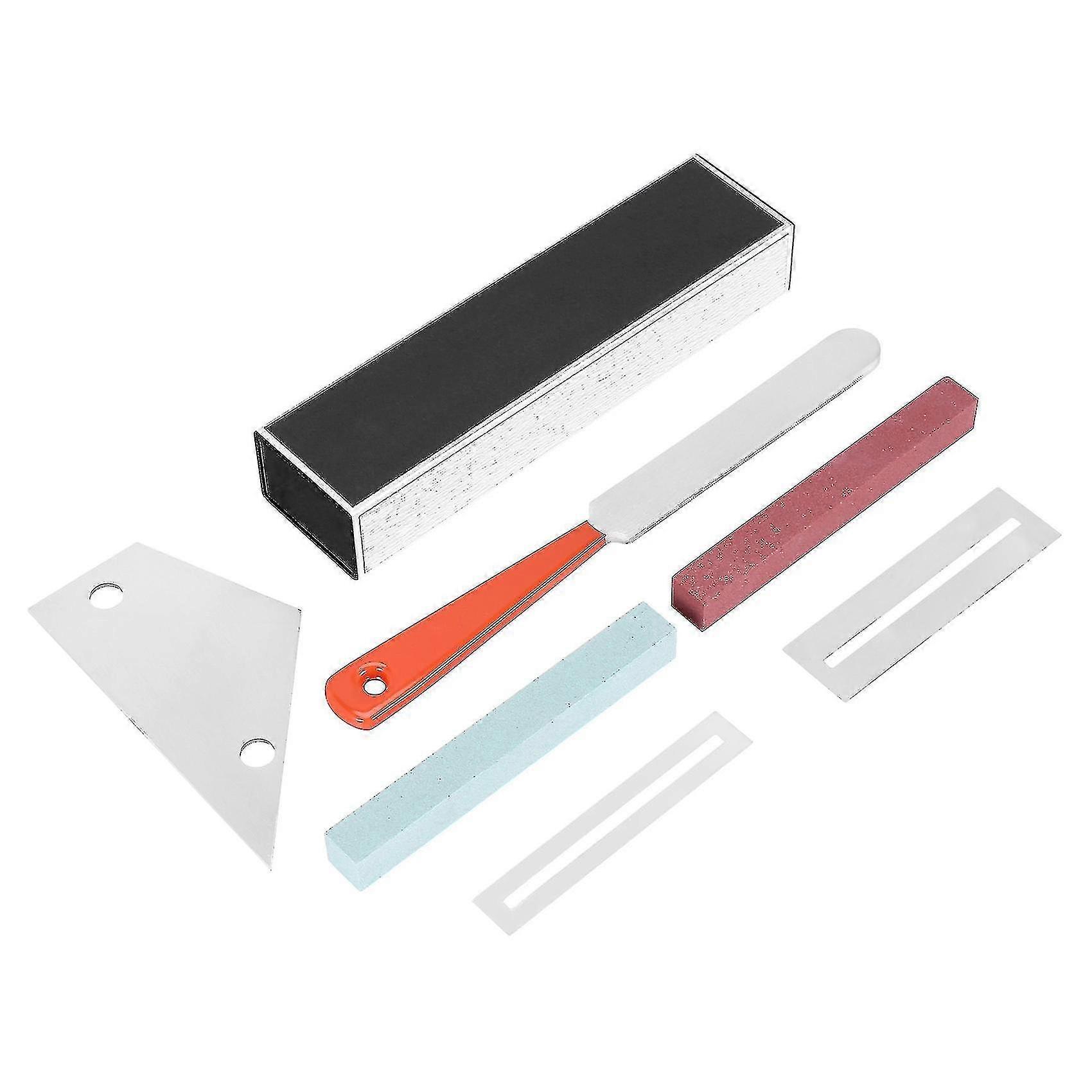 Guitar Luthier Tool inkluderar Fret Leveling Beam, gitarr Fret File, rocker och greppbräda skydd, g