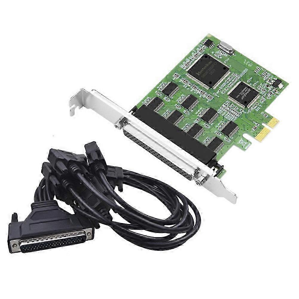 Pcie Serial Card PCI-E X1 to RS232 8-Port DB9 Pin COM Port Expansion Card RS232 to PCIE Converter C