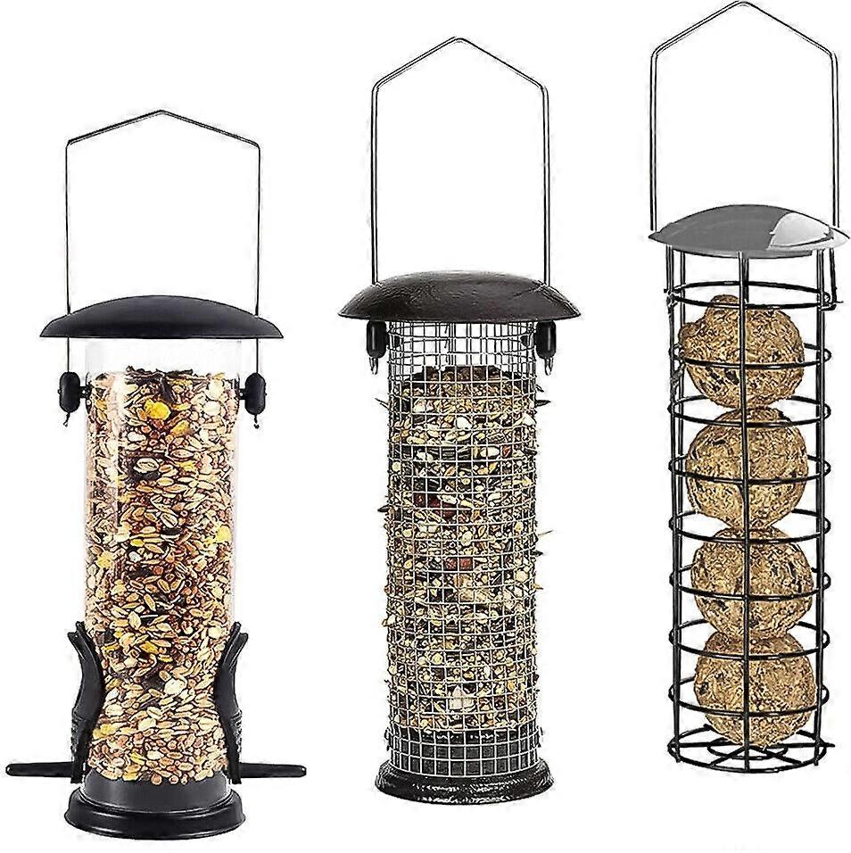 fuglefoder vild fugl hængende frø foderautomat jordnøddenødder foder fedt kuglefoder have fugle