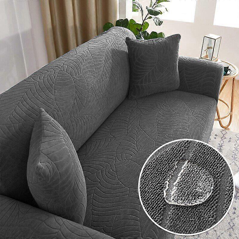 Jacquard Sofa Covers 1/2/3/4 Seats Solid Couch Cover Protector Bench Covers