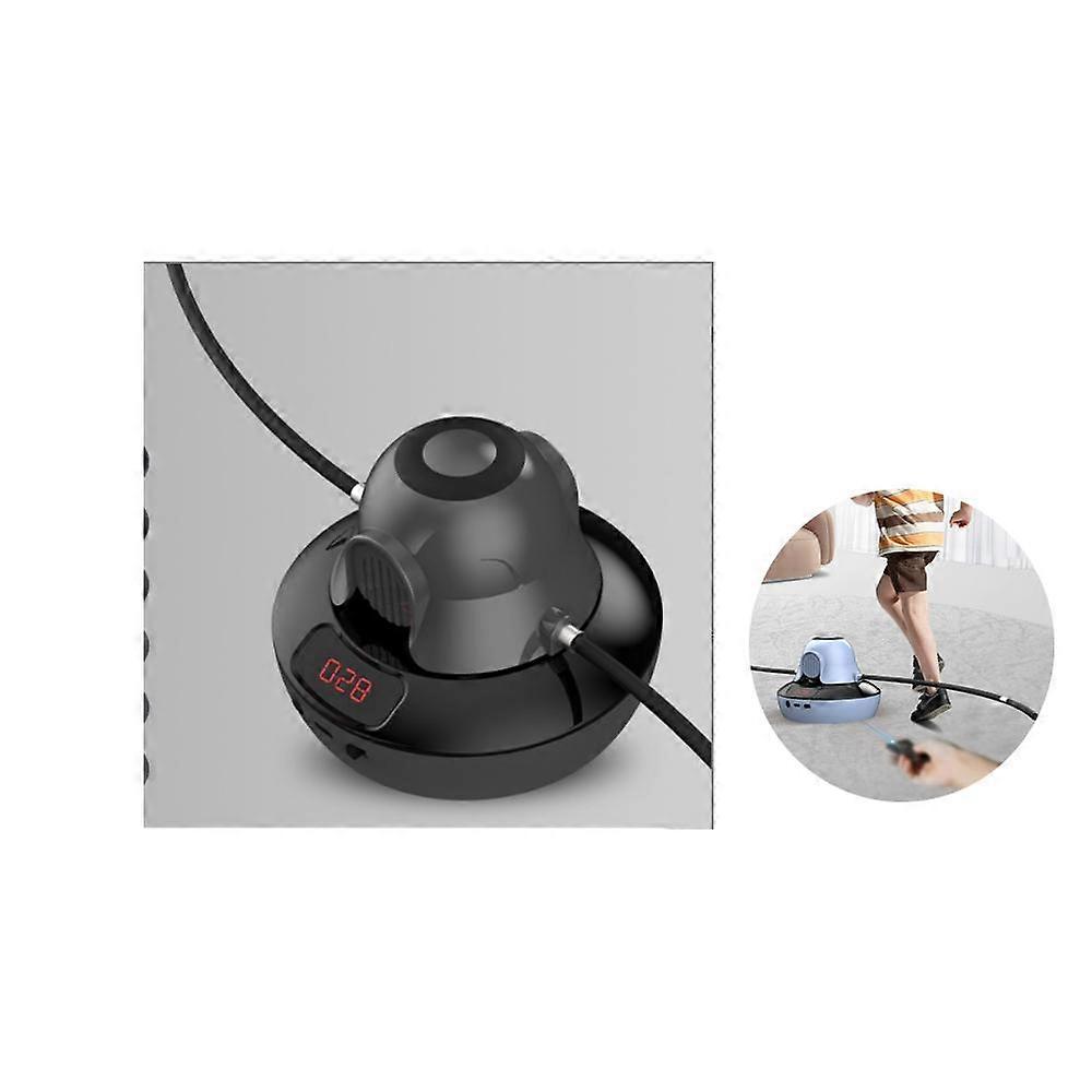 Intelligent Automatic Rope Jumper 10-speed Adjustable Remote Control Electronic Counting Children Training Electric Rope Jumper gray