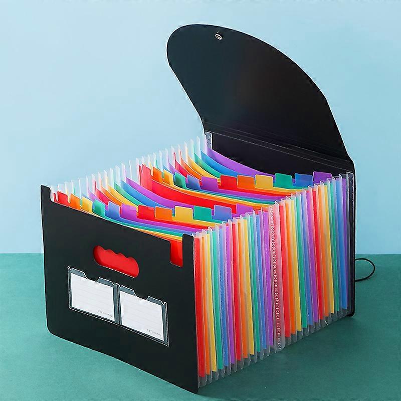 25 Compartments Folder Folder Folder Plastic Folder Folder Folder with Expandable Lid A4 Documents