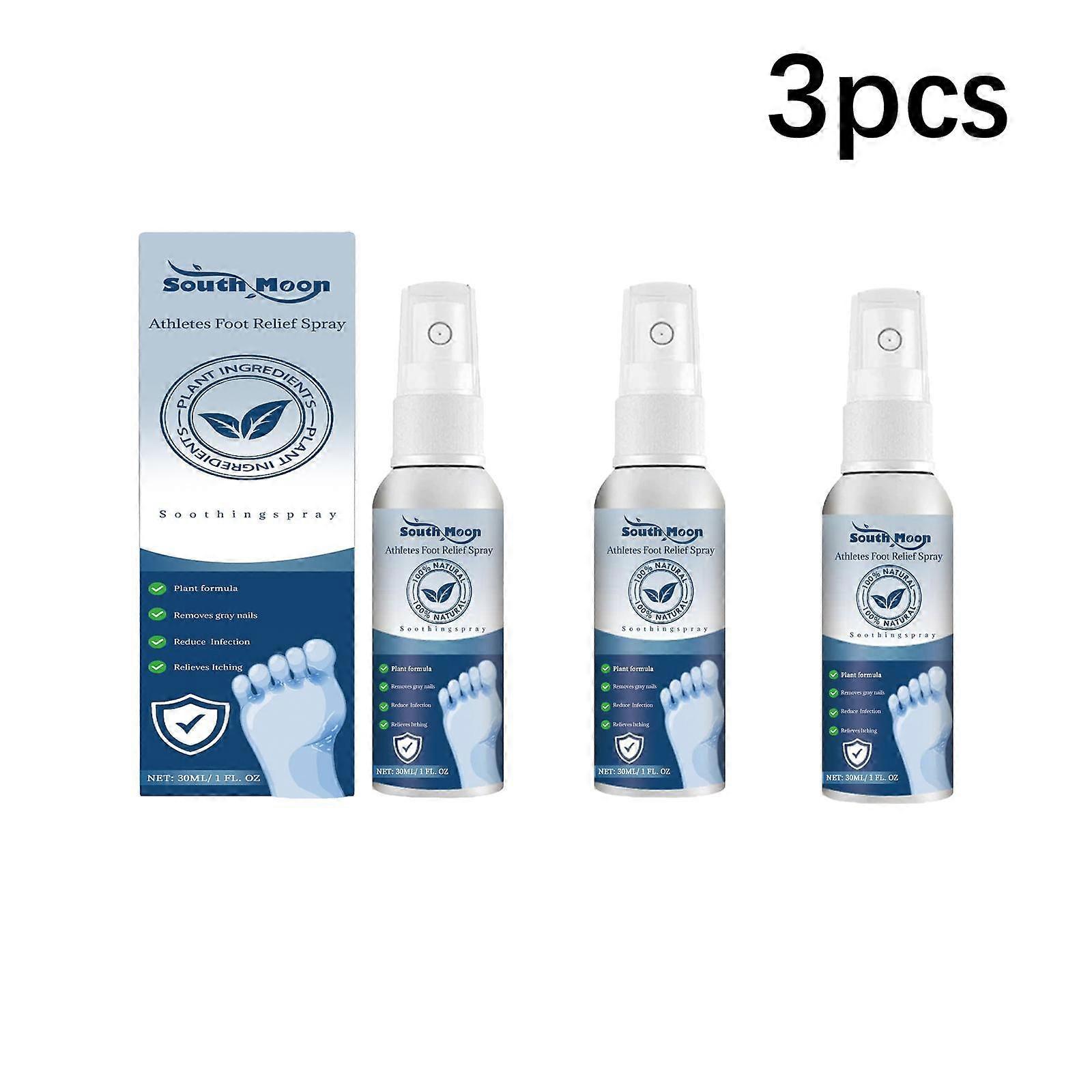 Ayak spreyi terli, kaşıntılı, soyulma, onikomikoz ve ayak kokusunu giderir, nemlendirici ve ferahlatıcı bakım 30ml (3 adet)
