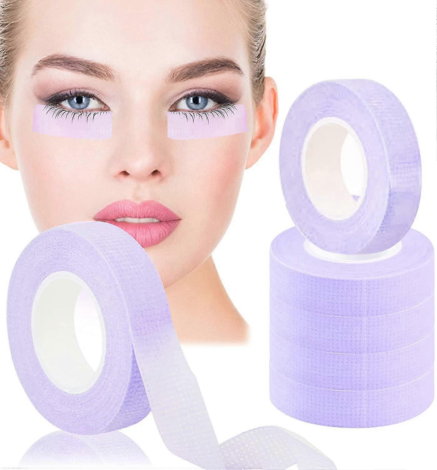 5rolls Lash Tape For Eyelash Extension Breathable Micropore Fabric Non-Woven Fabrics Tape For Eyelash Lint Free False Lash Extension Supplies( )