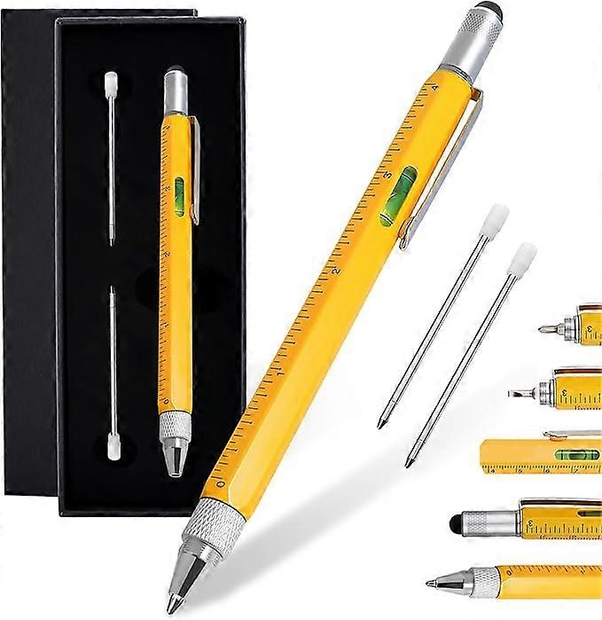 Valentine's Day Gifts for Men Multitool Pen, 7-in-1 Multifunctional Stylus Pen, Cool Gadgets, Gifts for Grandpa, Husband, Father, Friend, Unique Men's
