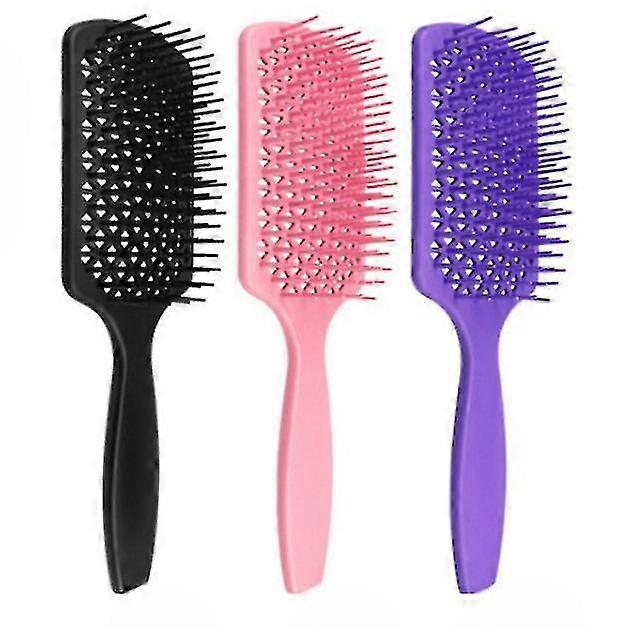 Hollow Grid Massage Comb Dry And Wet Dual-Use Anti-Static Smooth Hair Curly Hair Comb Fluffy Shape Tool