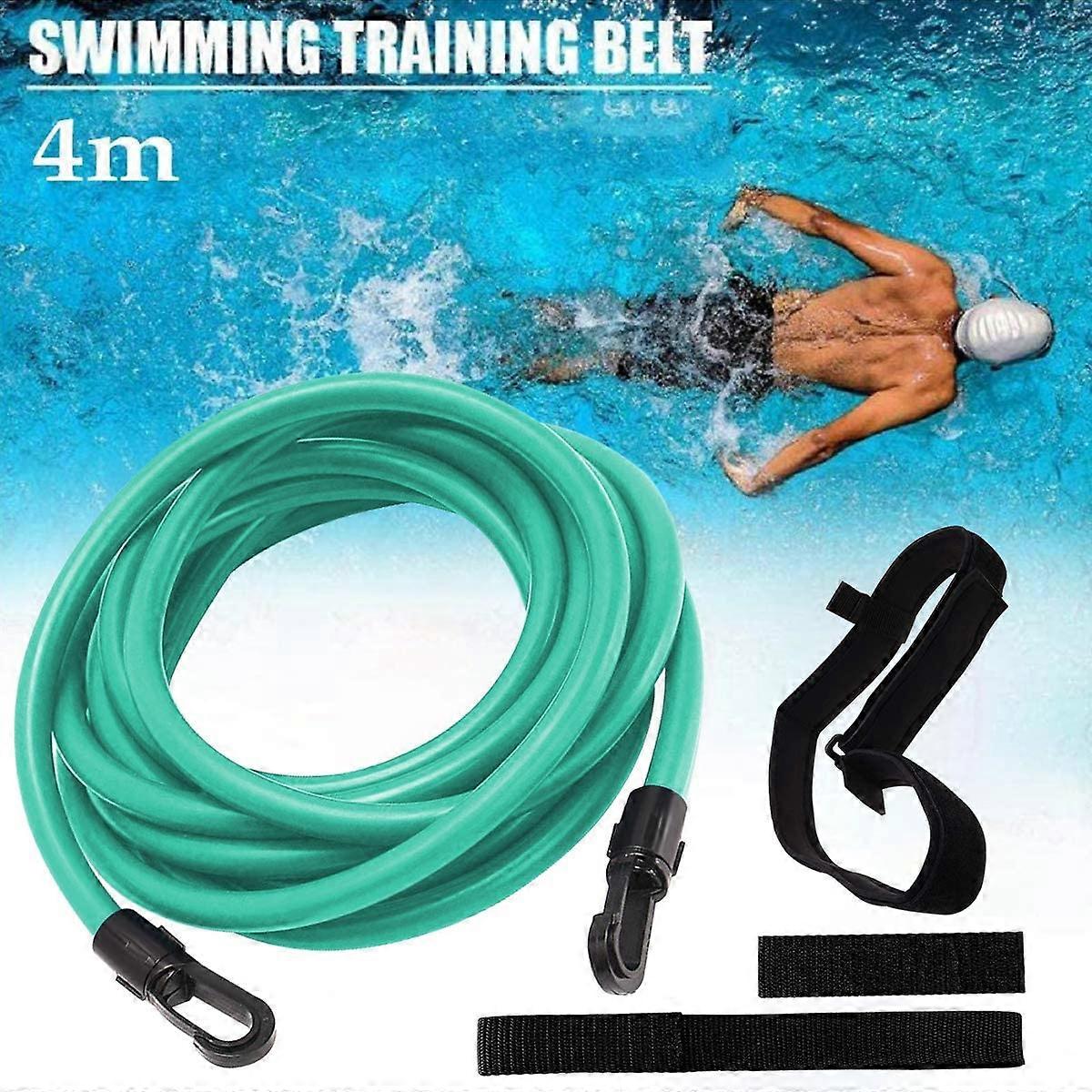 Swim Belts for Kids and Adults, Inflatable Swimming Training Aid with Adjustable Safety Buckle, Portable Pool Float Water Exercise Swim Buoyancy Waist