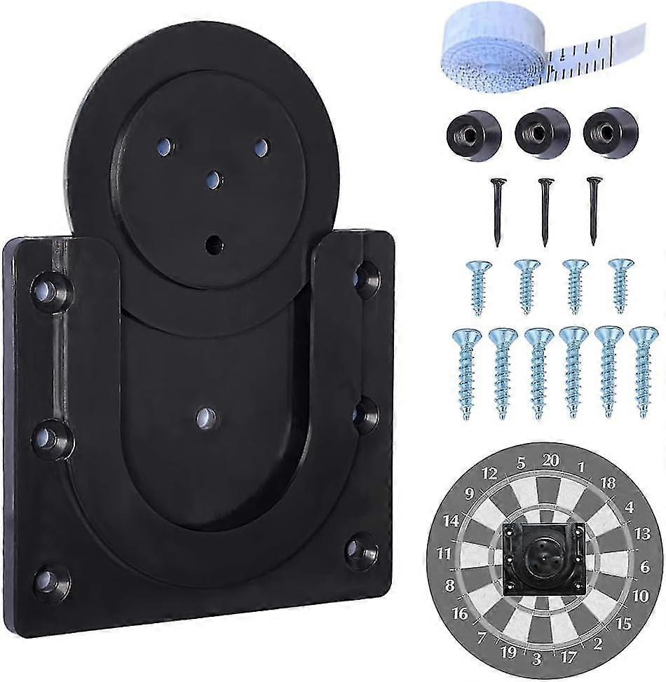 Dartboard Mounting Bracket, Dartboard Bracket, Dart Board Wall Bracket with Screws for Wall Mount Hanging Dartboard