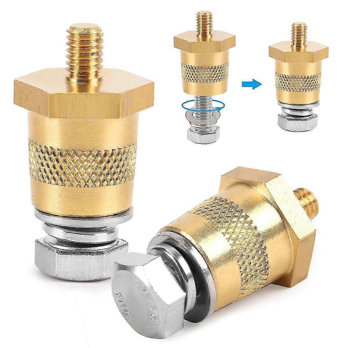 2Pcs Battery Pole Adapter Terminal Connector Fittings M6 M8 Thread Post Adapter