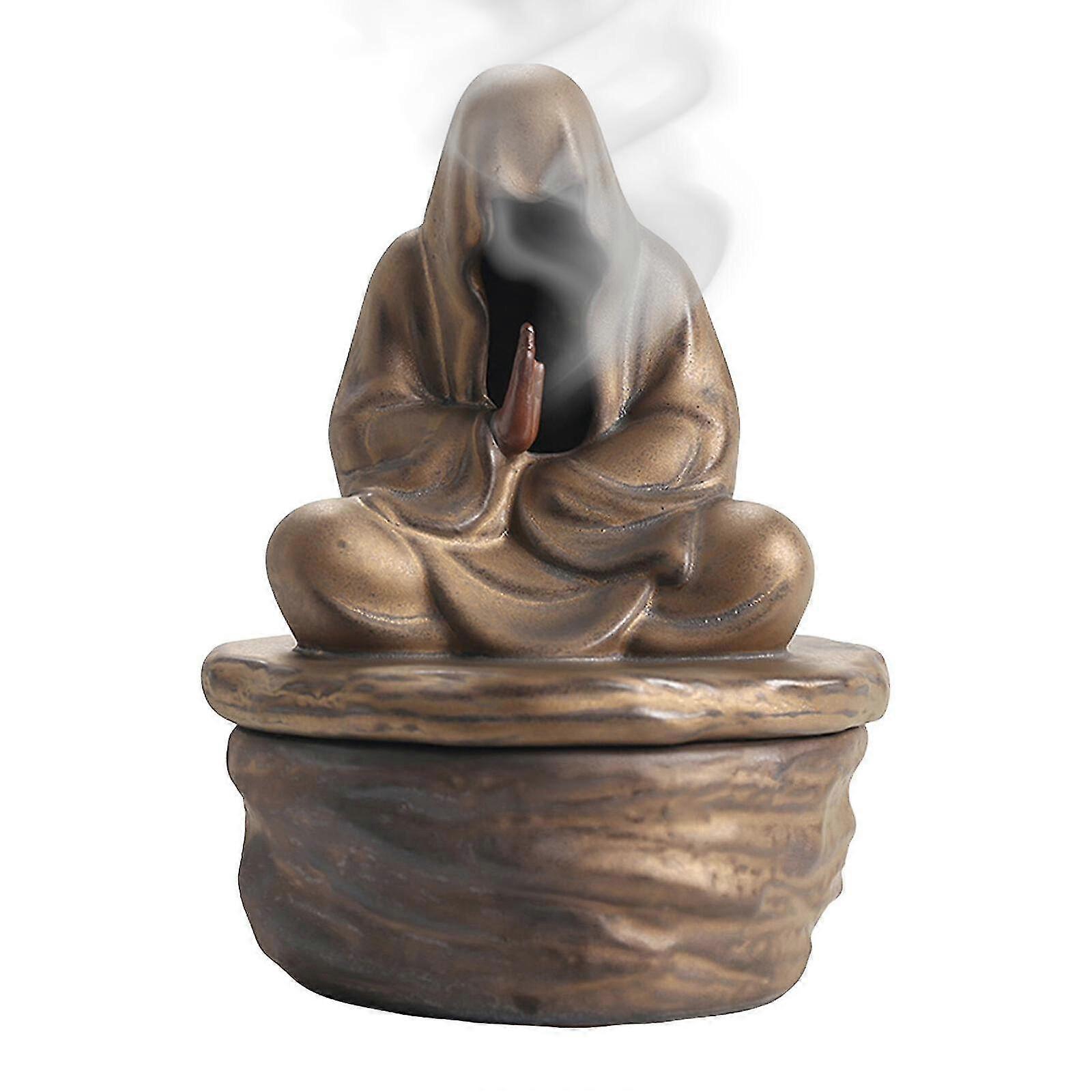 Waterfall Incense Holder Backflow Inscent Cone Burner Handcraft