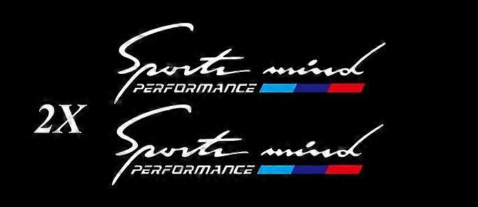 2pcs M Power Performance Car Windows Sticker KKVinyl for Bmw E36 E39 E46 E60 E61 E64 E70 E71 E85 E87 E90 E83 F10 F20 F21 F30 E80