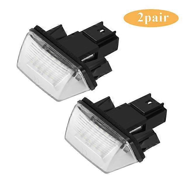 2 Pcs 12V 18LED Car License Plate Light 12V 6500K Lamp For Peugeot 206 207 307 308 406 407 For Citroen C3 C4 C5 C6