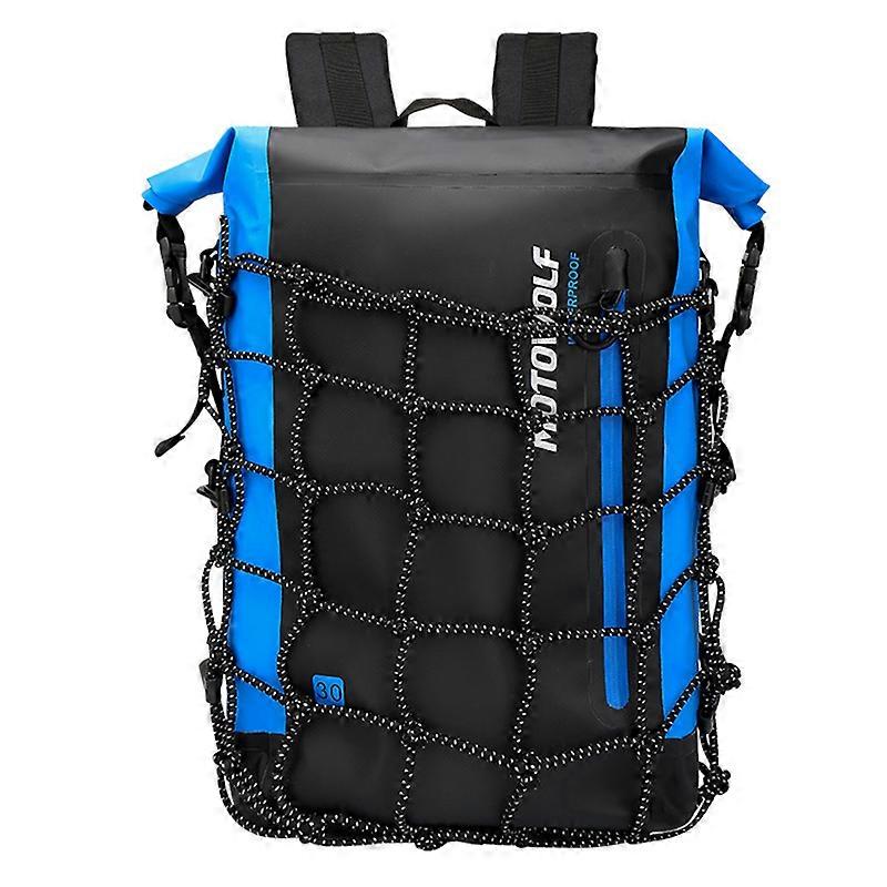 Motorcycle Backpack Motorcycle Bag Multifunction Tail Bag Waterproof Bag With Reflective Motorcycle Helmet Mesh