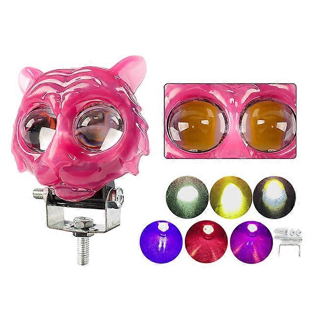 Dual Color Vehicle Lighting Motorcycle LED Headlight Vehicle Lighting Work Spot Lamp Offroad Car Boat Truck SUV Driving Fog Lamp Headlamp White Yell