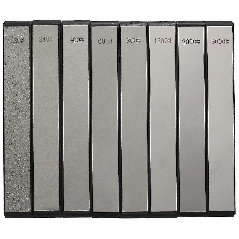 8pcs Diamond Stone Bar Knife Sharpener Fixed Angle Sharpening Diamond Whetstone Kitchen Frinding Bl