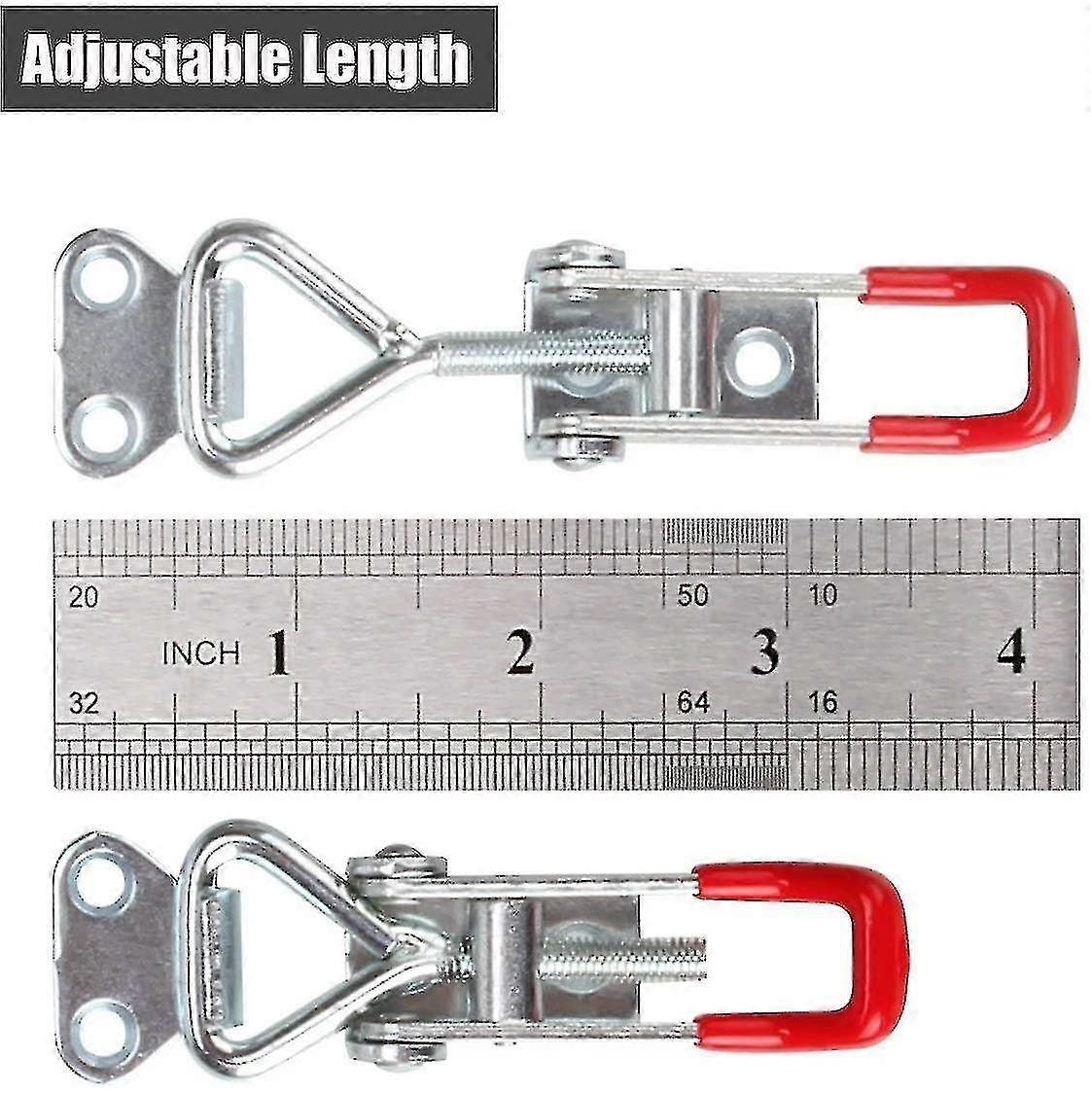 6pcs Toggle Catch Latch Toggle Clamp Latch Hasp Heavy Duty 100kg / 220lbs Capacidad de retención