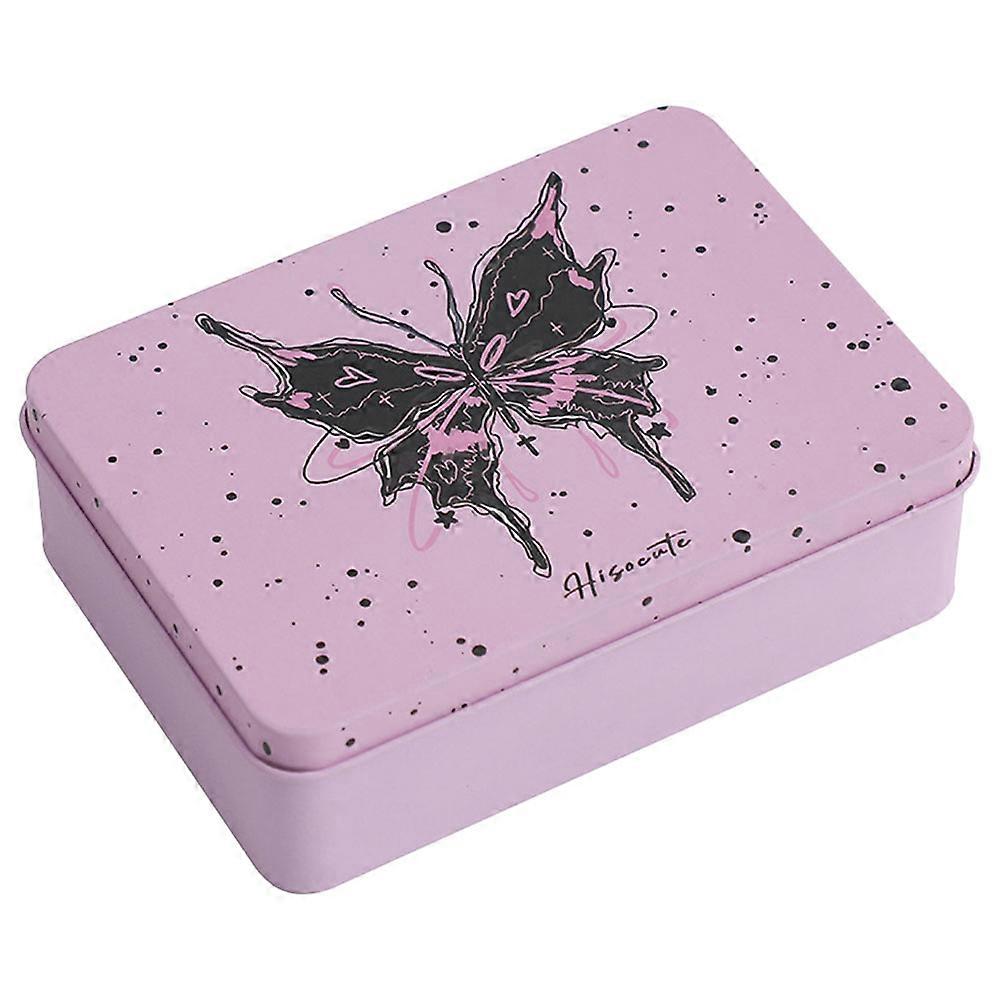 Tin Box Container Metal Tin Storage Box with Lid Candy Cookie Container Gift Box