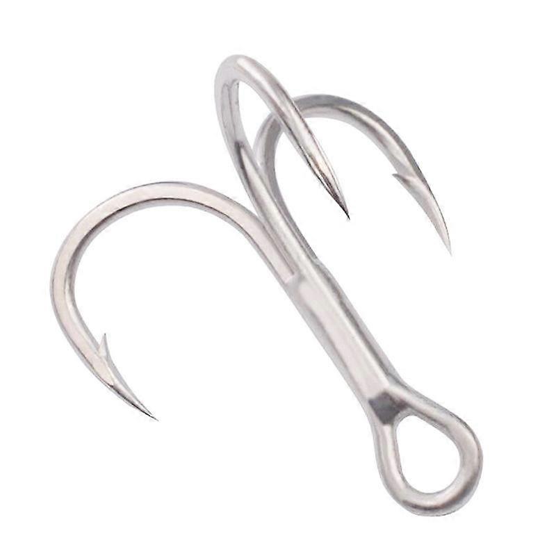 Fishing Hook High Treble Hooks Fishhook Tackle(25 Pieces,Silver